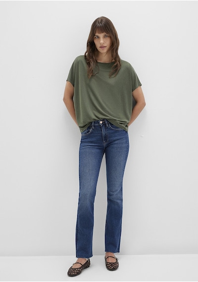 Mavi - Lux Touch Tencel Tm Modal Yeşil Basic Tişört 167245-71551 Yeşil Mavi - Lux Touch Tencel Tm Modal Yeşil Basic Tişört 167245-71551 Yeşil