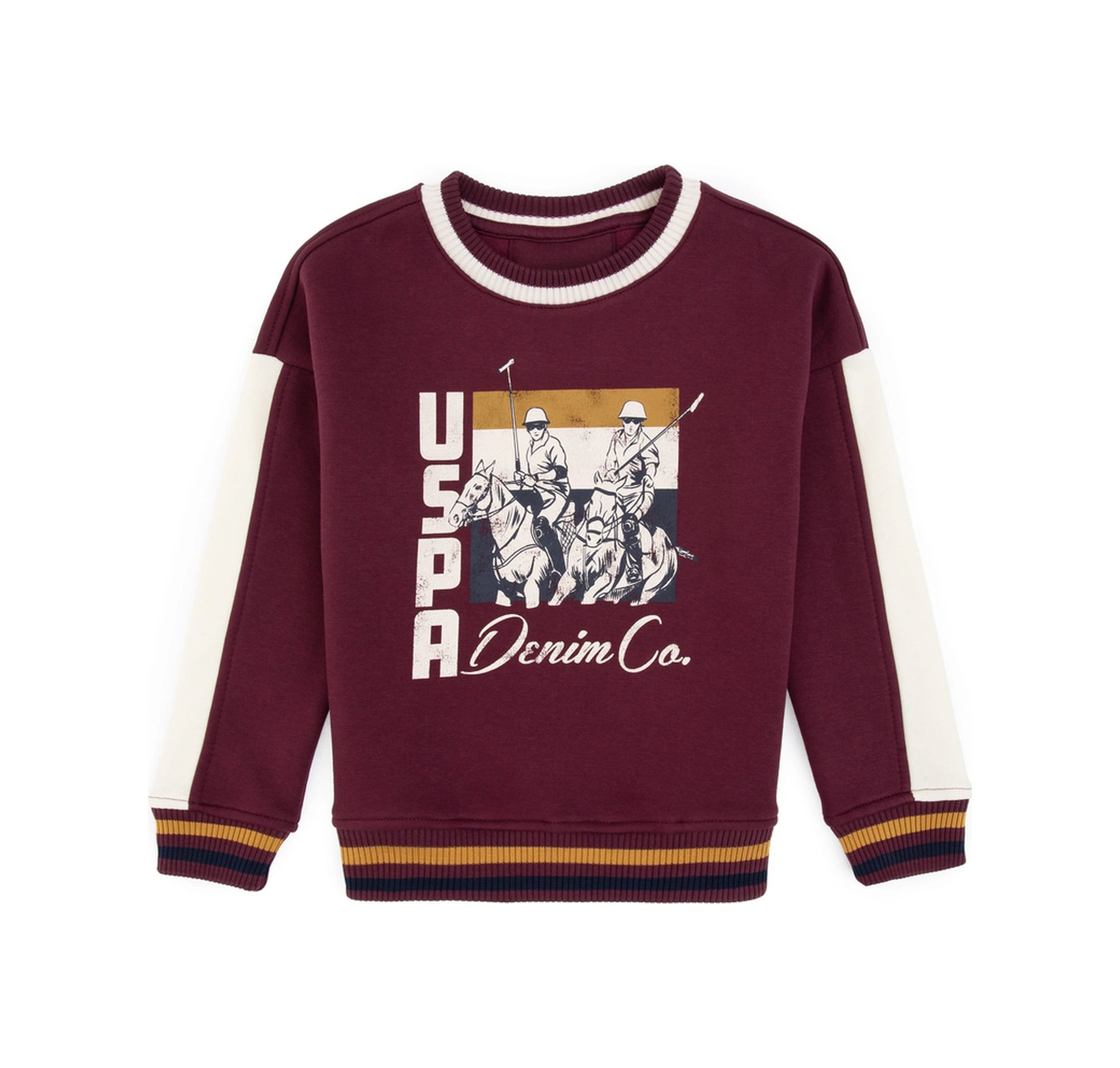 U.s. Polo Assn. Erkek Çocuk Plum Sweatshirt 50308572-vr177 New Plum