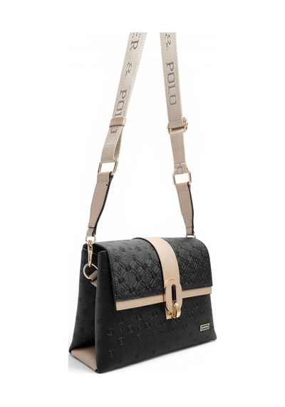 Silver & Polo Silver Polo Siyah - S.nut Logolu Kadın Çapraz Çanta Sp1287