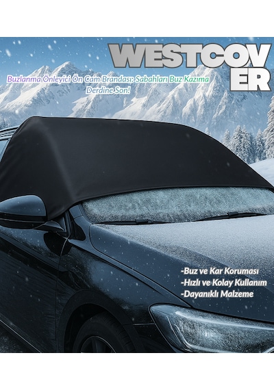 Peugeot 3008 Siyah Kar-buzlanma Önleyici Ön Cam Brandası,örtüsü