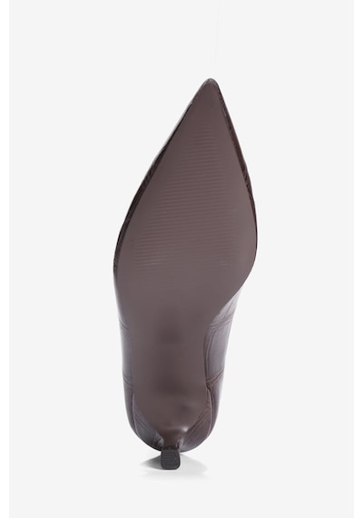 Mubiano Kadın Topuklu Ayakkabı Stiletto Kroko Desenli Sivri Burun Kısa Topuklu Fern Kahverengi Mubiano Kadın Topuklu Ayakkabı Stiletto Kroko Desenli Sivri Burun Kısa Topuklu Fern Kahverengi