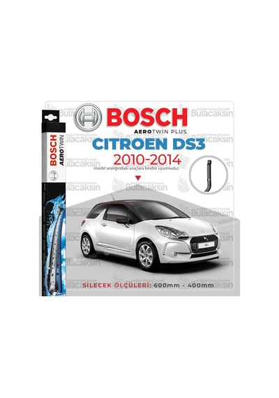 Bosch  Aerotwin Citroen Ds3 2010 - 2014 Ön Muz Silecek Takımı