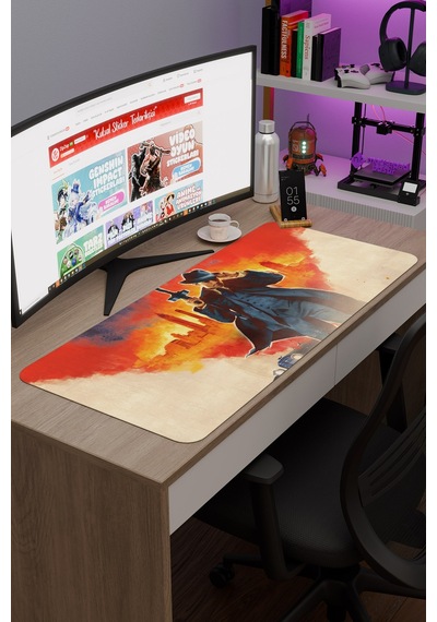 Mafia Kaymaz Dikişli Kauçuk Oyuncu Mousepad V2 - 90x40 Xxl Gaming Mouse Pad Fare Altlığı