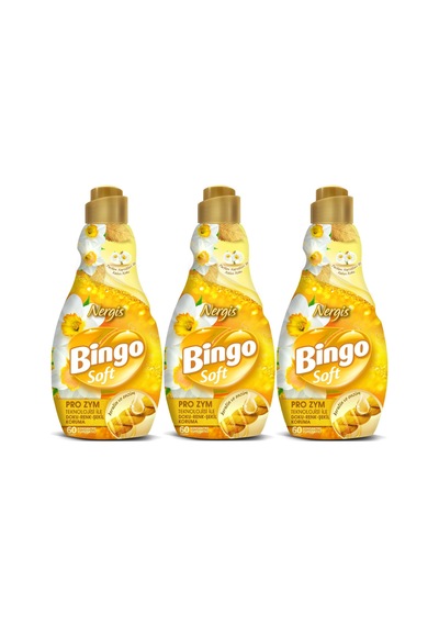 Bingo Soft Çamaşır Yumuşatıcı Konsantre 1440ml Nergis 3 Lü Set 3'lü Set