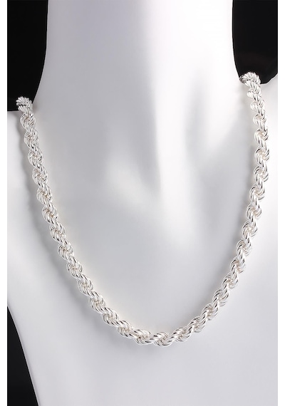 Omar Silver Unisex Halat Gümüş Zincir 8 Mm Elmas Kesim Gümüş Koly