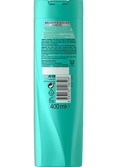 Şampuan Belirgin Bukleler 400 Ml Tüm Saç Tipleri