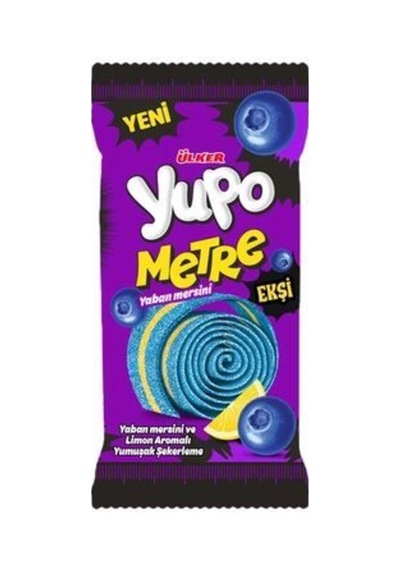 Yupo Metre - Yaban Mersini Ve Limonlu - Ekşi - 50 Gram - 12 Adet