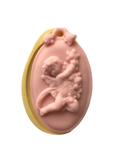 Melekli Tablo Şeklinde Silikon Pasta Ve Seker Hamuru Kalibi 9x5,5x2 Cm 6