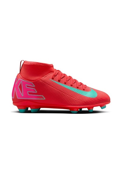 Nike Nıke Jr. Mercurıal Superfly 10 Club Genç Çim Zemin Kramponu Fq8318-800 Kırmızı Renkli