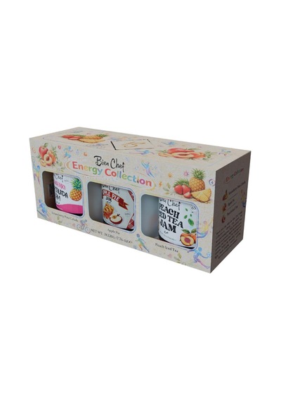 Bien Chef Enerji Koleksiyonu 3'lü Reçel Seti 3x220 Gr Çilekli Pina Colada, Elmalı Turta, Şeftalili Buzlu Çay