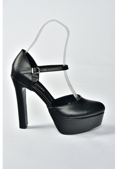 Fox Shoes Siyah/siyah Platform Kalın Yüksek Topuklu Kadın Ayakkabı M246002109 Siyah - Siyah