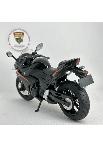 Suzuki Gsx250r 1:12 Sesli Işıklı Diecast Motosiklet Modeli - Siyah Turuncu
