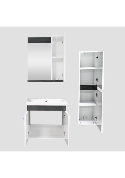 Karen Banyo New Bahar 60 Cm Banyo Dolap Boy Dolap Hediyeli Beyaz