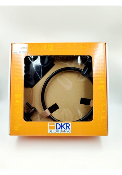 Dekor Banyo 3'lü Set F 500 04 Havluluk Kağıtlık İkili Askı Mat Siyah