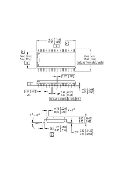 Ir2130 Smd Mosfet Sürücü Entegresi Soic-28