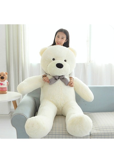 Kuki Oyuncak 140 CM Sevimli Beyaz Peluş Ayı