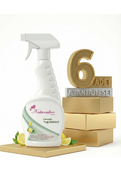 Naturalive Limonlu Yağ Çözücü 6x500 Ml