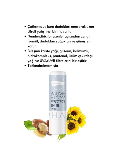 Byphasse Nemlendirici ve Koruyucu Dudak Bakım Kremi SPF30 2 x 4.8 G