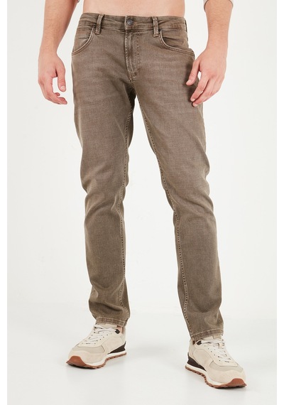 Buratti Pamuklu Normal Kalıp Normal Bel Jeans Erkek Kot Pantolon 2213f24parma Latte