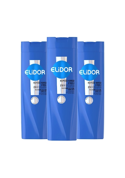 Elidor 2'si 1 Arada Kepeğe Karşı Etkili Şampuan 3 x 400 ML
