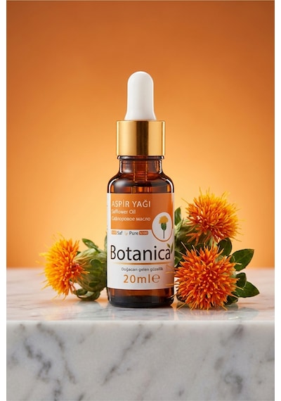 Botanica %100 Saf Aspir Yağı Soğuk Sıkım Kuru Cilt Nemlendirici Onarıcı Vücut Bakımı Bitkisel 20 Ml 20 ML