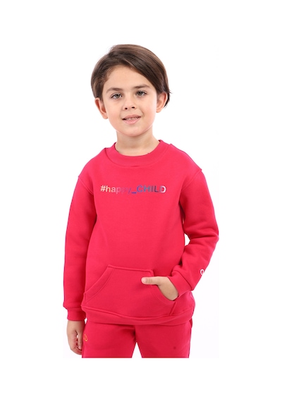 Toontoy Unisex Çocuk Baskılı Sweatshirt Fuşya