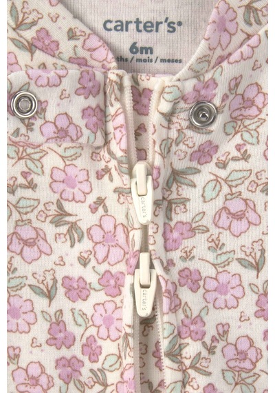 Carter's Kız Bebek 2'li Fermuarlı Patikli Tulum Lila 1v322010