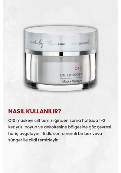 Olgun Mat Ciltler Için Pürüzsüzleştirici, Işıltı Veren Q10 Anti Aging Maske - 56845807