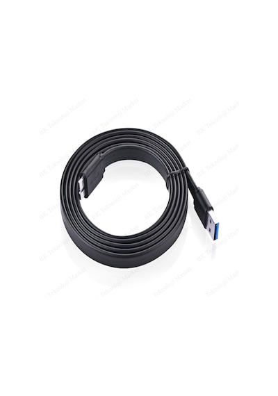 Usb 3.0 Micro-B Flat Data/Şarj Kablosu