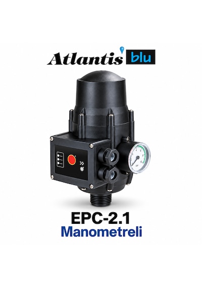 Atlantis Epc-2.1 Hidromat Otomatik Basınç Kontrol Manometreli