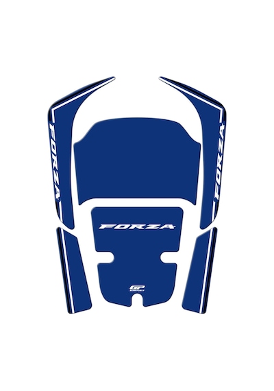 GP Kompozit Honda Forza 250 2018-2023 Uyumlu Tank Pad Mavi