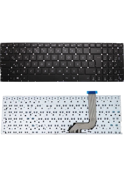 Siyah-ışıksız, Notebook Klavye - Asus Vivobook K542 Muadili İle Uyumlu