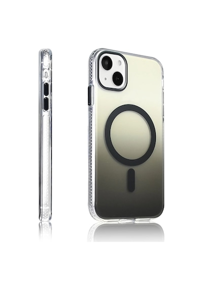 Apple Uyumlu iPhone 15 Kılıf M-safe Şarj Özellikli Transparan Renk Geçişli Zore Toros Kapak