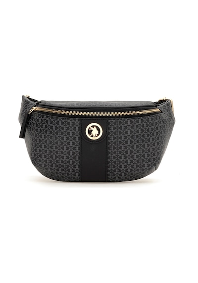 U.S. Polo Assn. Kadın Siyah Bel Çantası 50293693-VR046