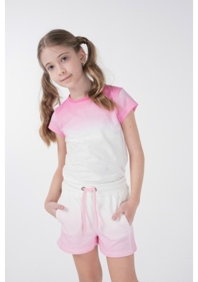 Brz Kids Baskılı Kız Çocuk T-Shirt Ekru