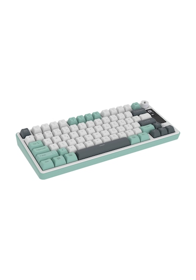 Hawk Gaming Hk255 Membrane Lcd Rgb Kablosuz/bluetooth Gri Yeşil %75 Türkçe Gaming Klavye