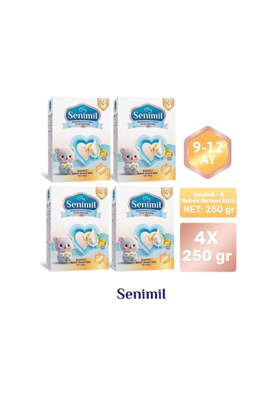 Senımıl 3 Bebek Devam Sütü 250 G 4 Adet