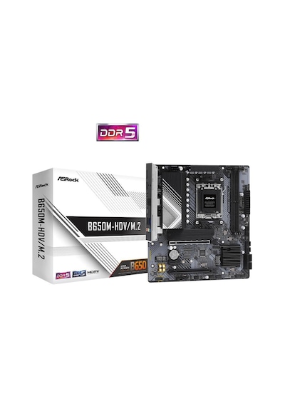 Asrock B650M-HDV/M.2 AMD B650 7200 MHz (OC) DDR5 Soket AM5 mATX Anakart