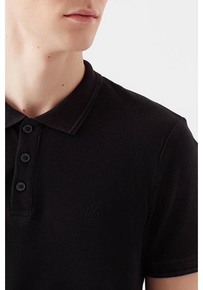 Mavi Erkek Polo T Shirt 064946-21842 Siyah Siyah