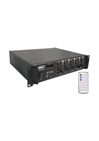 Midex Matrix-1200 4 Bölgeli Matrix Mikser Anfi 4X300W 1200W