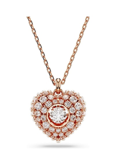 5680402 Swarovski Kolye Hyperbola:pend Hrt Wh Whıte/ros Altın