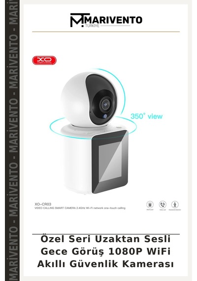Özel Seri Uzaktan Sesli Gece Görüş 1080p Wifi Akıllı Güvenlik Kamerası Çok Renkli