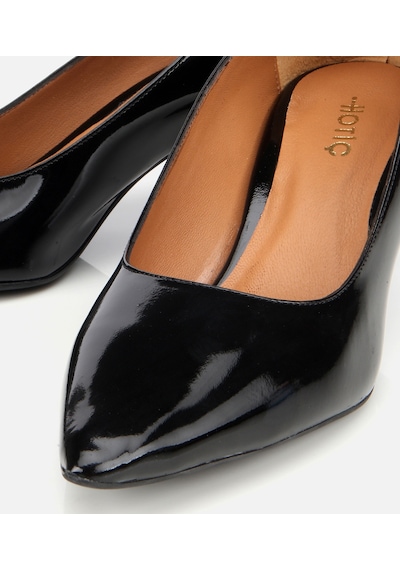 Hotiç Kadın Rugan Deri Siyah Esnek Tabanlı Stiletto 01ayh312490a100 Siyah