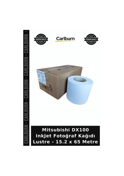 Delux Serisi Mitsubishi Dx100 Inkjet Fotoğraf Kağıdı Lustre - 15.2 X 65 Metre Ofis Stüdyo Sanat