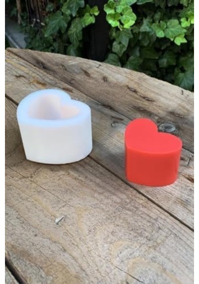 Concept Kalp 2d Mum Kalıbı Silikon .
