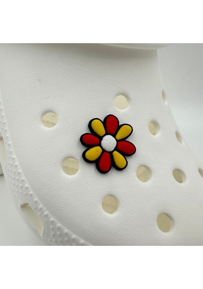 Crocs Terlik Süsü Ve Aksesuarı , Çanta Süsü Jibbitz 3d Renkli Papatya 07 Logo Aksesuar Sarı-kırmızı-beyaz-siyah Crocs Terlik Süsü Ve Aksesuarı , Çanta Süsü Jibbitz 3d Renkli Papatya 07 Logo Aksesuar Sarı-kırmızı-beyaz-siyah
