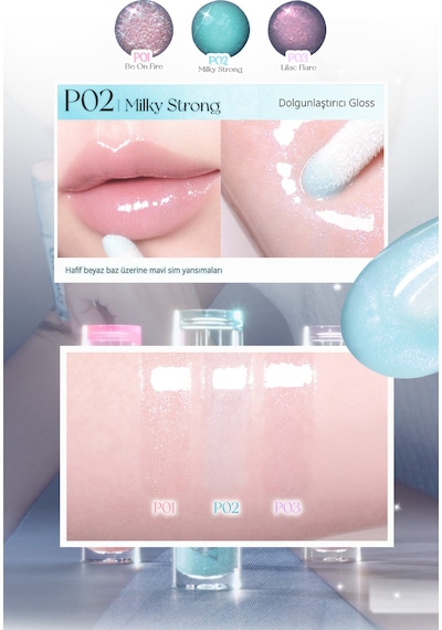 Perıpera Ink Glasting Lip Gloss P02 Milky Strong P02 Milky Strong