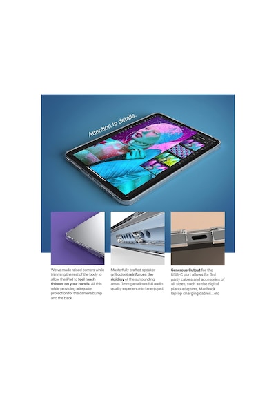 Apple Uyumlu iPad  Air 6 11 Inç 2024 M2 Çip Kılıf Süper Silikon Koruyucu Esnek Tam Kılıf Kılıf