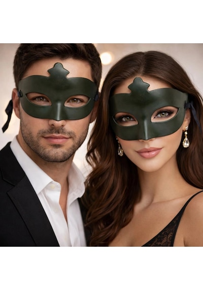 Mey İthalat Haki Yeşil Masquerade Maskesi