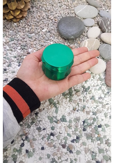 Yeşil 55 Mm. Baharat Herbal Öğütücüsü Parçalayıcı Pz39ys Çok Renkli